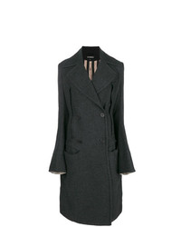 Женское темно-серое пальто от Ann Demeulemeester