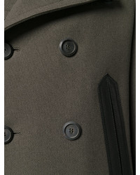 Мужское темно-серое пальто от Salvatore Ferragamo