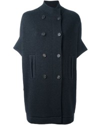 Женское темно-серое пальто от Brunello Cucinelli