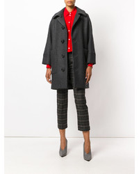 Женское темно-серое пальто от Dsquared2