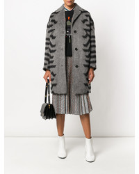 Женское темно-серое пальто от Kenzo