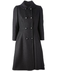 Женское темно-серое пальто от Dolce & Gabbana