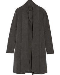 Женское темно-серое пальто от Donna Karan