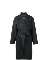 Женское темно-серое пальто от Fay