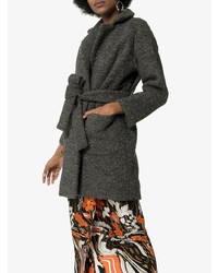 Женское темно-серое пальто от Ganni