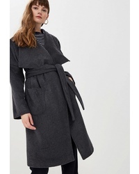 Женское темно-серое пальто от Gepur