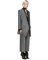 Женское темно-серое пальто от Lanvin