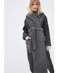 Женское темно-серое пальто от Helmidge
