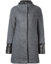 Женское темно-серое пальто от Herno