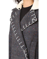 Женское темно-серое пальто от Edun