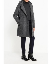 Женское темно-серое пальто от Lovini