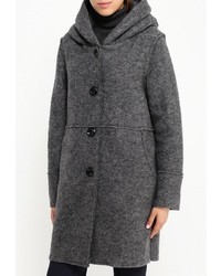 Женское темно-серое пальто от Lovini
