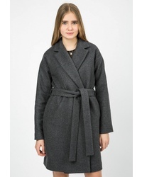 Женское темно-серое пальто от Madlen