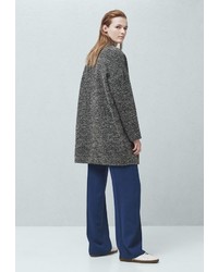 Женское темно-серое пальто от Mango