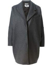 Женское темно-серое пальто от MM6 MAISON MARGIELA