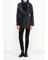 Женское темно-серое пальто от QED London