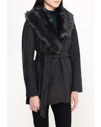 Женское темно-серое пальто от QED London