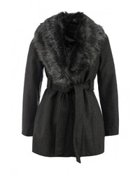 Женское темно-серое пальто от QED London