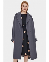 Женское темно-серое пальто от Sultanna Frantsuzova