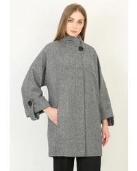 Женское темно-серое пальто от Trifo
