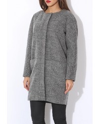 Женское темно-серое пальто от Tutto Bene