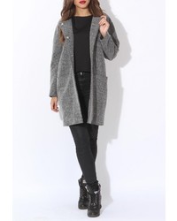 Женское темно-серое пальто от Tutto Bene