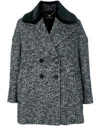 Женское темно-серое пальто от Twin-Set