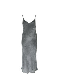 Темно-серое платье-комбинация от CHRISTOPHER ESBER