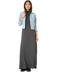 Темно-серое платье-макси от Clayton