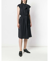 Темно-серое платье-миди от Lemaire