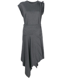 Темно-серое платье прямого кроя от Isabel Marant