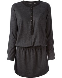 Темно-серое платье-свитер от Burberry
