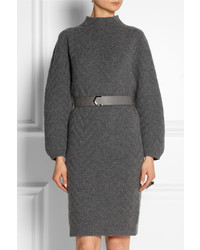 Темно-серое платье-свитер от Fendi