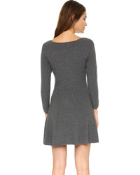 Темно-серое платье-свитер от Joie