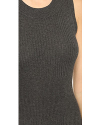 Темно-серое платье-свитер от ATM Anthony Thomas Melillo