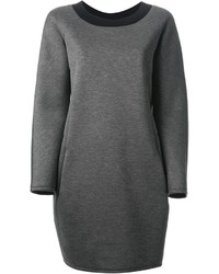 Темно-серое платье-свитер от Jil Sander