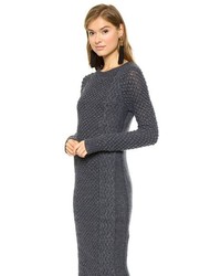 Темно-серое платье-свитер от Jill Stuart