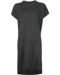 Темно-серое платье-свитер от Raquel Allegra