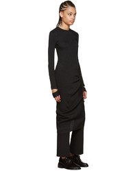 Темно-серое платье от Helmut Lang