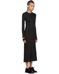 Темно-серое платье от Helmut Lang