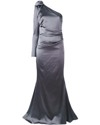Темно-серое платье от Talbot Runhof