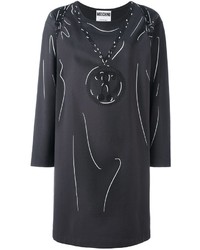 Темно-серое повседневное платье от Moschino