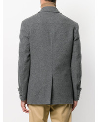 Темно-серое полупальто от Corneliani