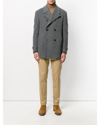 Темно-серое полупальто от Corneliani