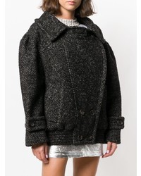 Женское темно-серое полупальто от Miu Miu