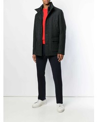 Темно-серое полупальто от Herno