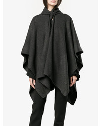 Темно-серое пончо от Balenciaga