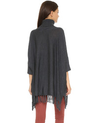Темно-серое пончо от 525 America