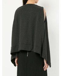 Темно-серое пончо от Kitx