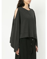 Темно-серое пончо от Kitx